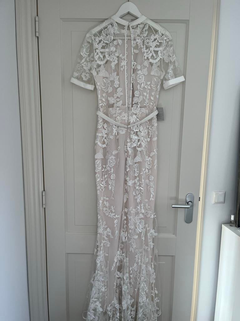 Prachtige champagne kleurige jurk, bruidsjurk, maat 36-38, Ophalen of Verzenden, Nieuw, Maat 36 (S), Beige