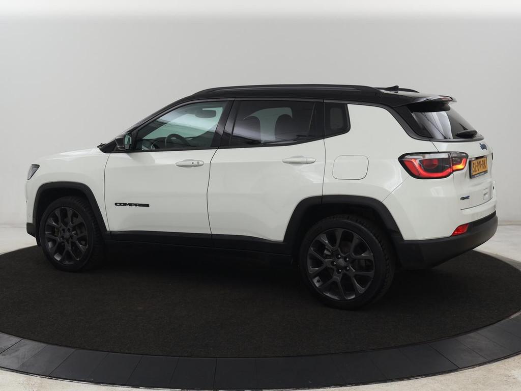 Jeep Compass 4xe 240 Plug-in Hybrid Electric S | Leder | Sto, Auto's, Automaat, Lichtsensor, 4 cilinders, Wit