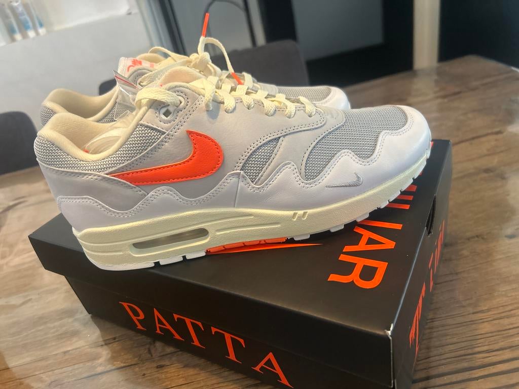 Patta x Nike Air Max 1 'Waves' Monarch maat 44, Ophalen of Verzenden, Nieuw, Overige kleuren, Sneakers of Gympen