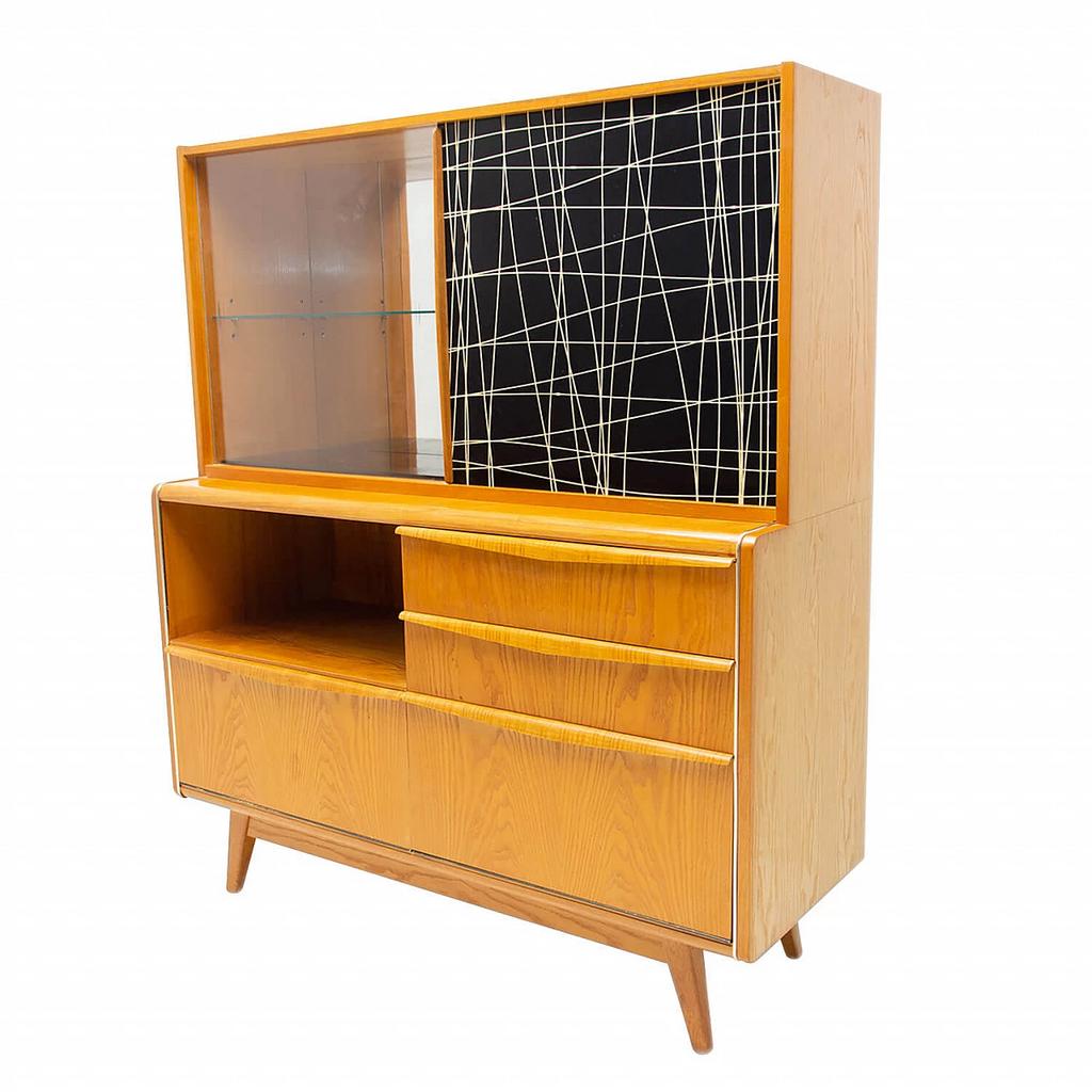 Vintage Teak Dressoir- Hubert Nepožitek & Bohumil Landsman, Ophalen, Gebruikt, 100 tot 150 cm, Teakhout