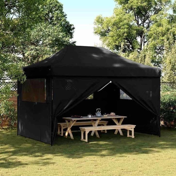 Partytent, Paviljoen, 3x4, Easy-up, Met Zijwanden, Zwart, Partytent, Minder dan 4 meter, Nieuw, 2 meter of meer
