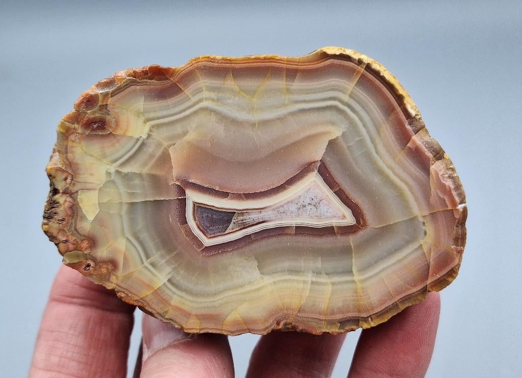 Agaat - grindgroeve grensgebied Limburg-Duitsland, Ophalen of Verzenden, Mineraal