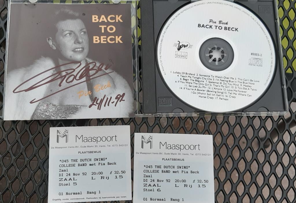 Pia Beck - Back To Beck -, Ophalen of Verzenden, 1980 tot heden, Gebruikt, Jazz