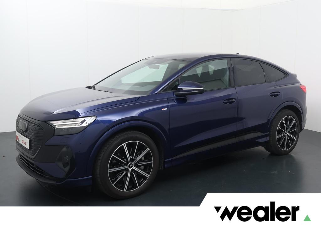 Audi Q4 Sportback e-tron S edition Competition 45 quattro, Auto's, Automaat, 12 maanden, Stof, Zwart