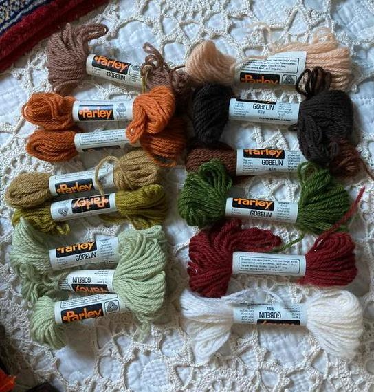14 x Vintage Parley Gobelin wol  - Diverse kleuren, Ophalen of Verzenden, Gebruikt, Breien of Haken, Wol of Garen