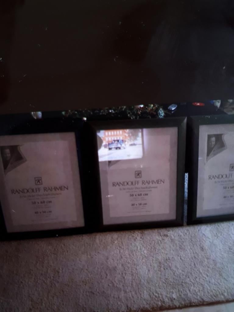 FOTOLIJSTEN 3 STUKS NIEUW 1X BLAUW 2X GROEN, 50 tot 75 cm, Nieuw, Ophalen of Verzenden, 50 tot 75 cm