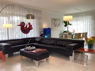 Jori hoekbank banken modulair & poef leder design, Ophalen, Zo goed als nieuw, Leer, Design retro vintage mondain art modern kunst