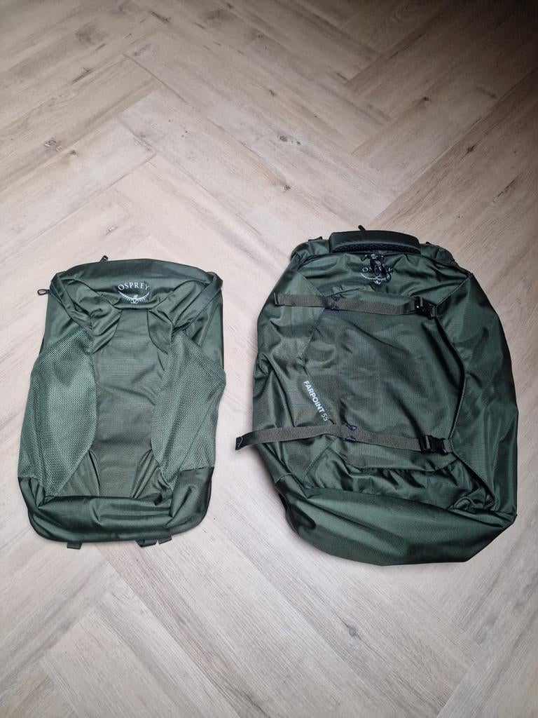 Osprey Farpoint 55 Backpack + Daypack Huren, Ophalen of Verzenden, Nieuw