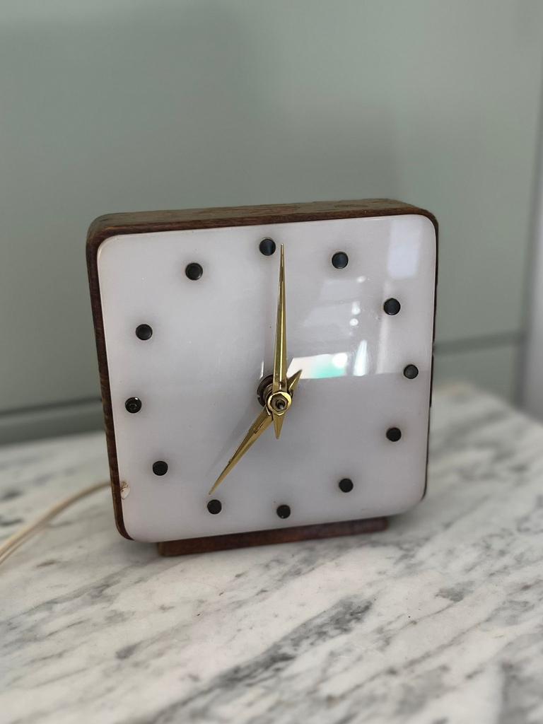 Retro Nedklok jaren 50/60, Verzamelen, Retro, Huis en Inrichting, Ophalen of Verzenden