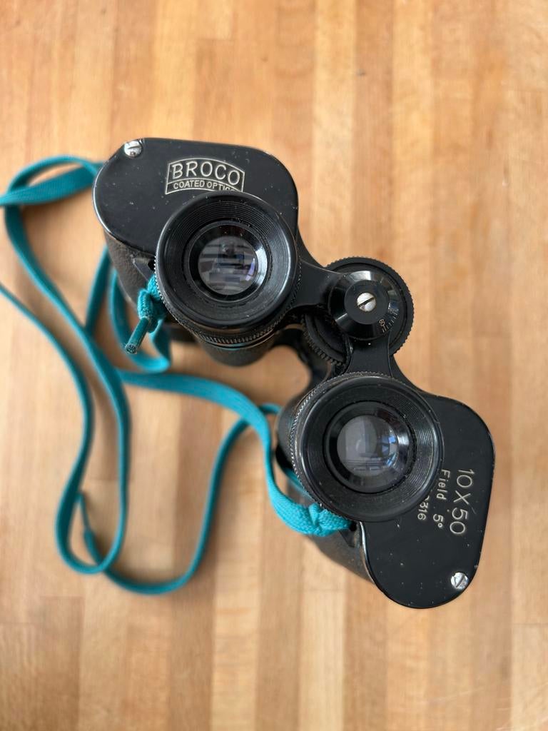 Broco Verrekijker 10x50 - Krachtig en Helder Zicht, Ophalen of Verzenden, Gebruikt, 8 tot 12x, Porro (met knik)