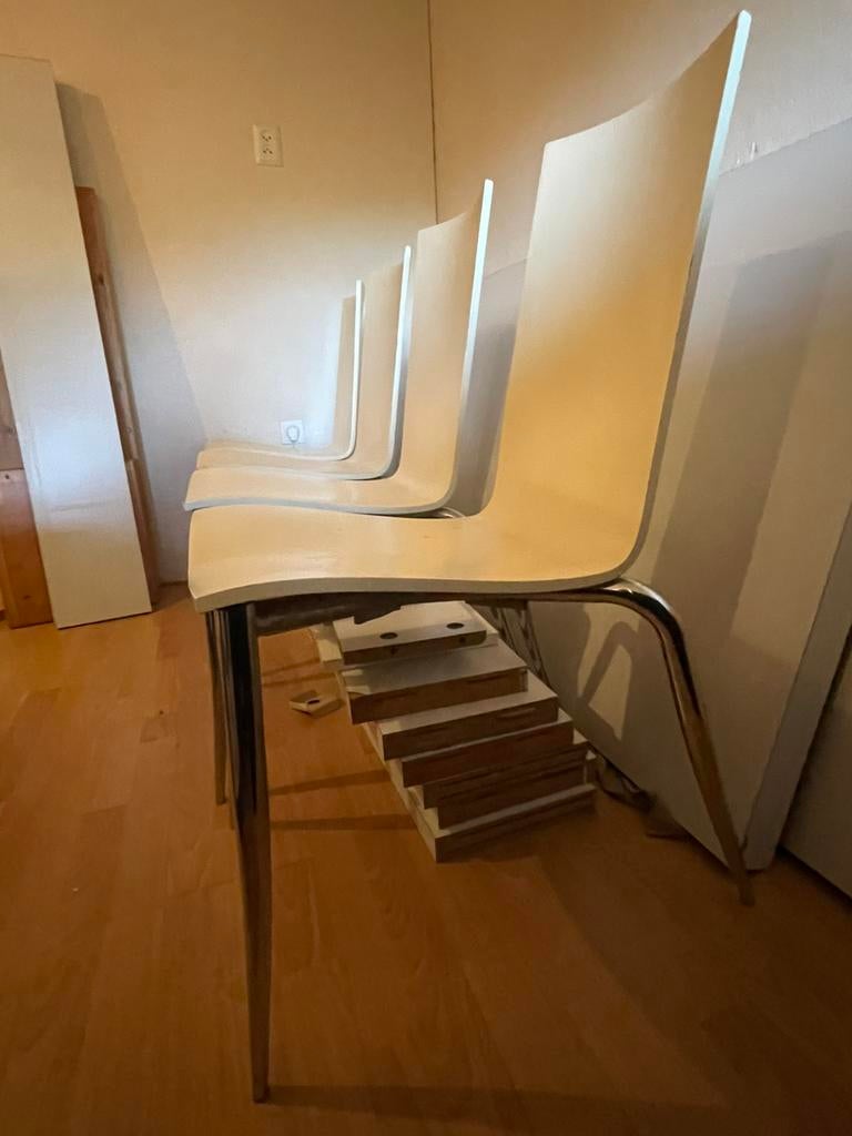 Philippe Starck stoelen (4 stuks), Ophalen, Gebruikt, Wit, Design