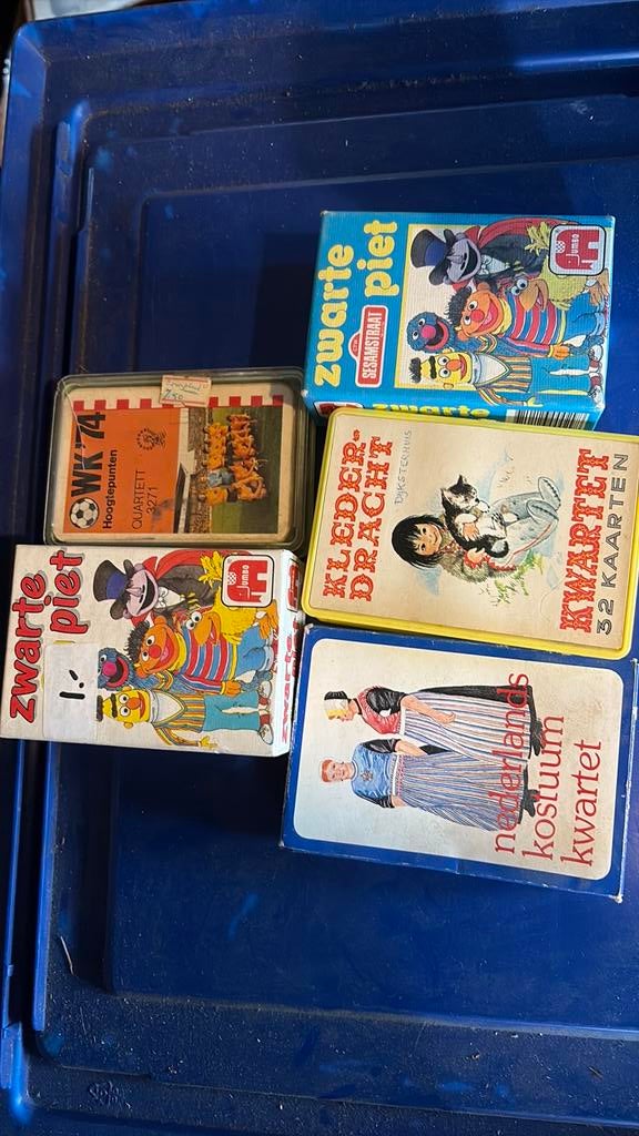 Jaren 60/70/80 spellen, Verzamelen, Speelkaarten, Jokers en Kwartetten, Ophalen of Verzenden, Zo goed als nieuw, Kwartet(ten)