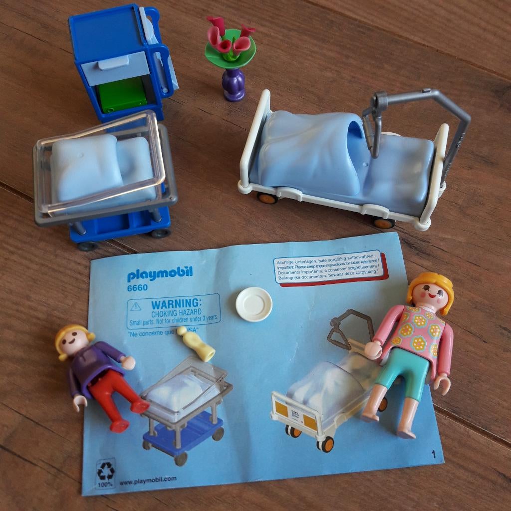 Playmobil 6660 Kraamkamer, Ophalen of Verzenden, Zo goed als nieuw, Complete set