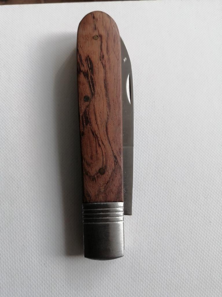 Zakmes met houten handvat en flesopener, Antiek en Kunst, Antiek | Gereedschap en Instrumenten, Ophalen of Verzenden