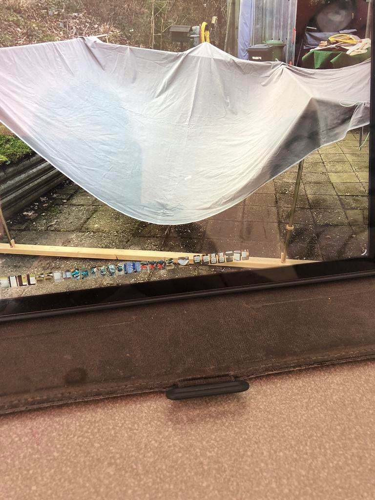 Luifel voor vouwwagen, Ophalen, Gebruikt