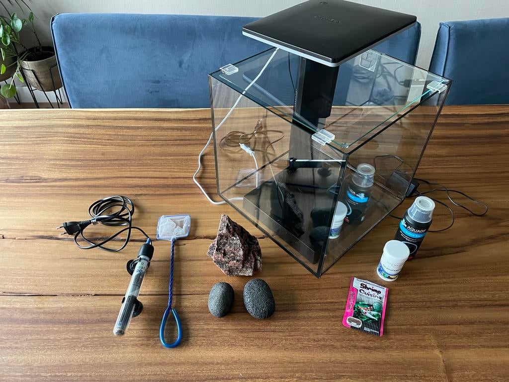 Superfish Qubiq 30 Pro 32x32x42.5 cm - Aquaria - Zwart, Ophalen, Zo goed als nieuw, Leeg aquarium