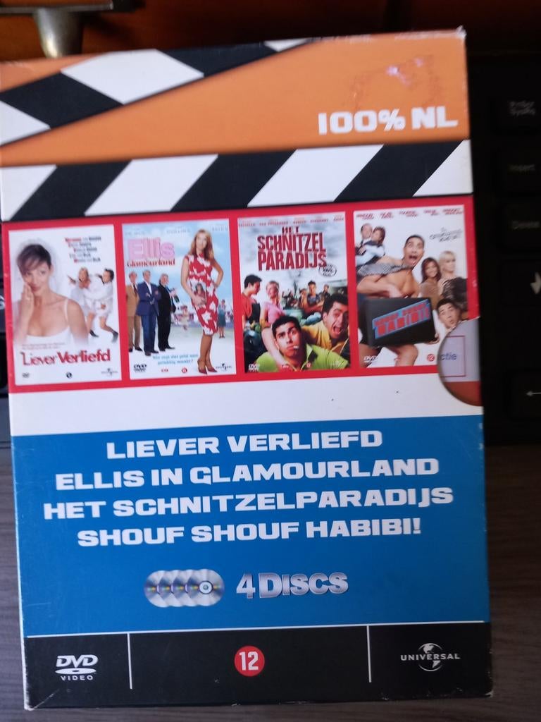 Nederlandse Komedie Boxset: 4 Films op 4 Discs, Gebruikt, Ophalen of Verzenden, Vanaf 12 jaar, Boxset