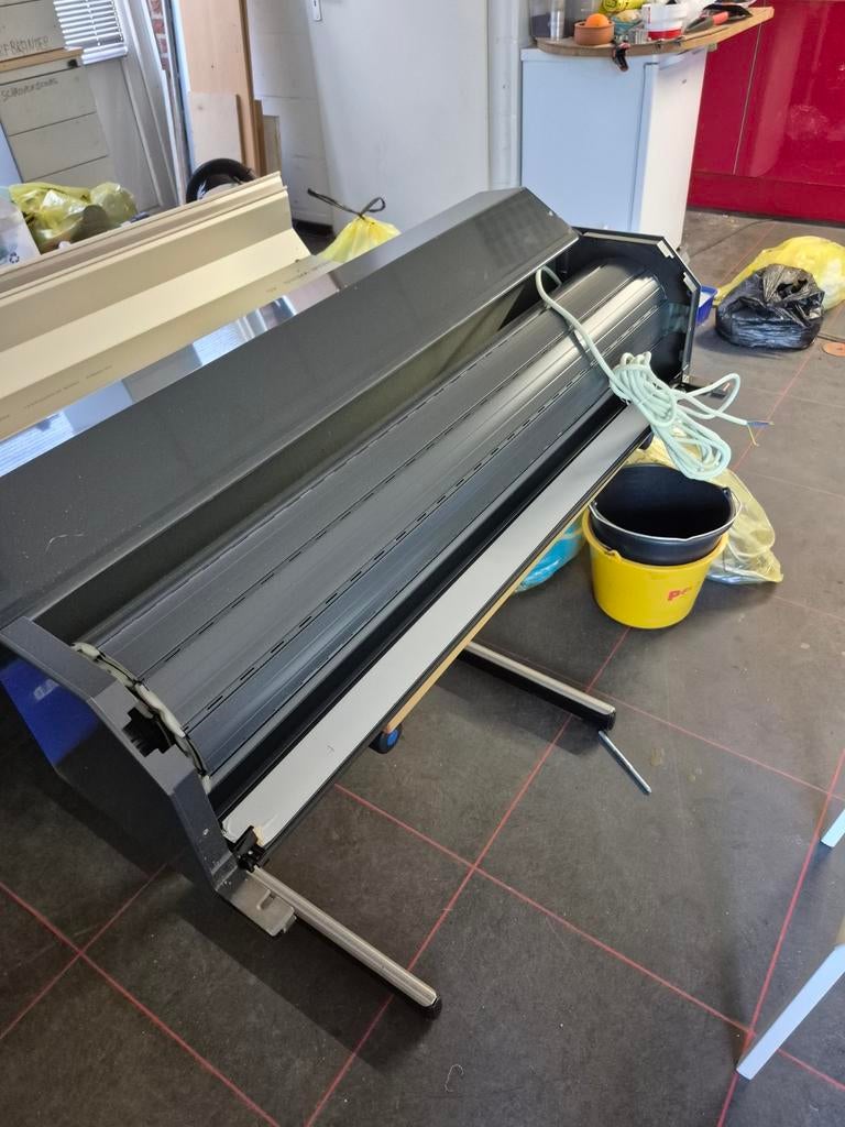 Rolluik - antraciet 7016 ral elektrische met afstandsbedieni, Gebruikt, 100 tot 150 cm, 150 tot 200 cm, Ophalen of Verzenden