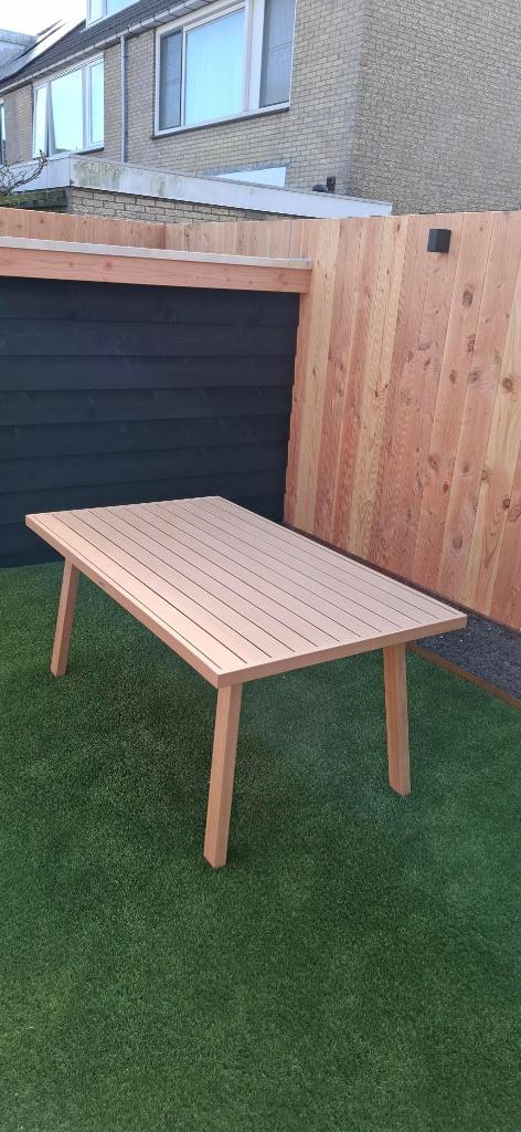 Tuintafel aluminium, Ophalen, Zo goed als nieuw, Rechthoekig, Aluminium