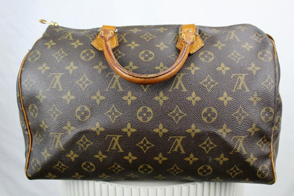 Louis Vuitton Speedy 35 - 1104, Gebruikt, Bruin, Ophalen of Verzenden, Lv