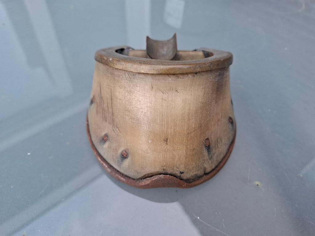 asbak handmade paardenhoef, Ophalen of Verzenden, Zo goed als nieuw, Asbak
