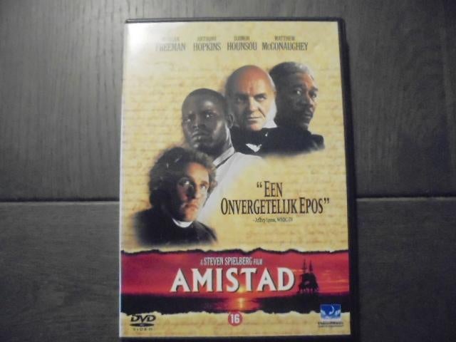 AMISTAD, regie Steven Spielberg, Cd's en Dvd's, Dvd's | Drama, Zo goed als nieuw, Waargebeurd drama, Vanaf 16 jaar, Ophalen of Verzenden