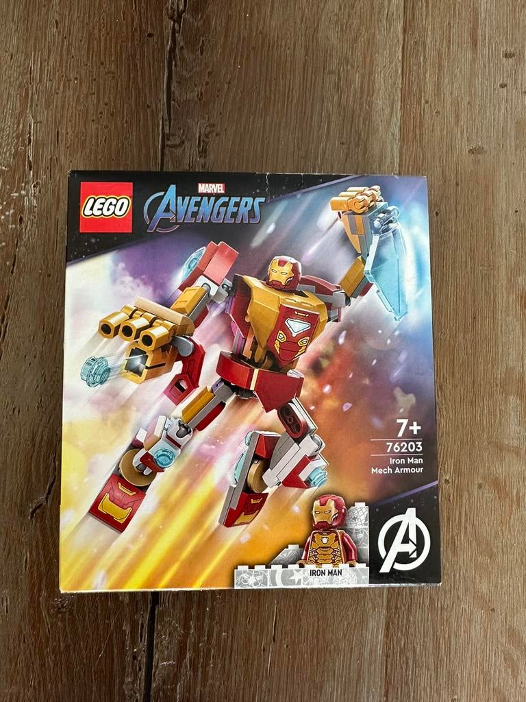 Lego Marvel Avengers Iron Man 76203, Ophalen of Verzenden, Nieuw, Complete set, Lego