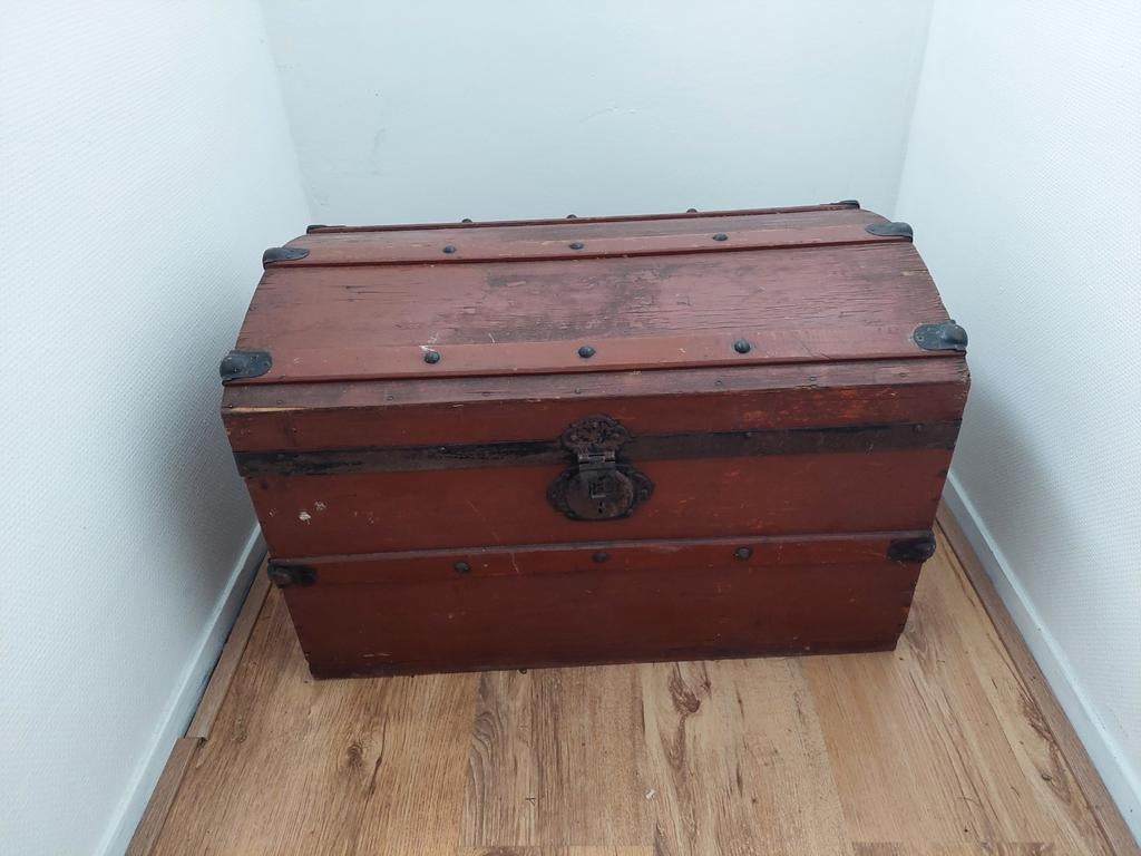 Mooie houten kist, Ophalen, 50 tot 100 cm, Minder dan 50 cm, Minder dan 50 cm