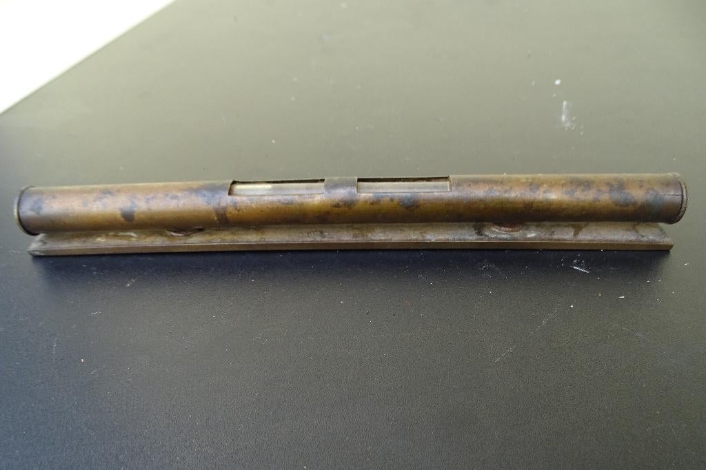 Antiek waterpas, koper, Ophalen of Verzenden