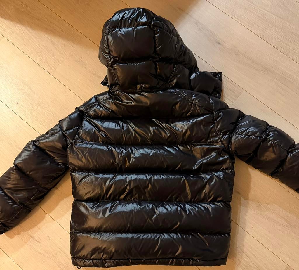 Zwarte moncler jas, Ophalen of Verzenden, Zo goed als nieuw, Maat 34 (XS) of kleiner, Zwart