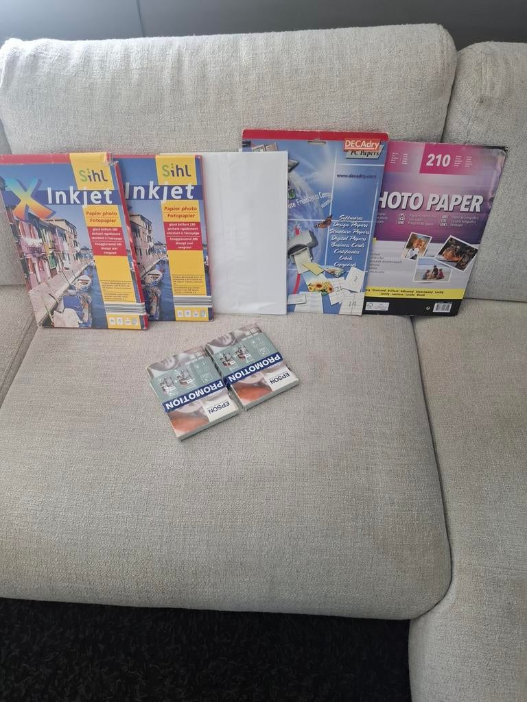 Fotopapier, Ophalen, Gebruikt