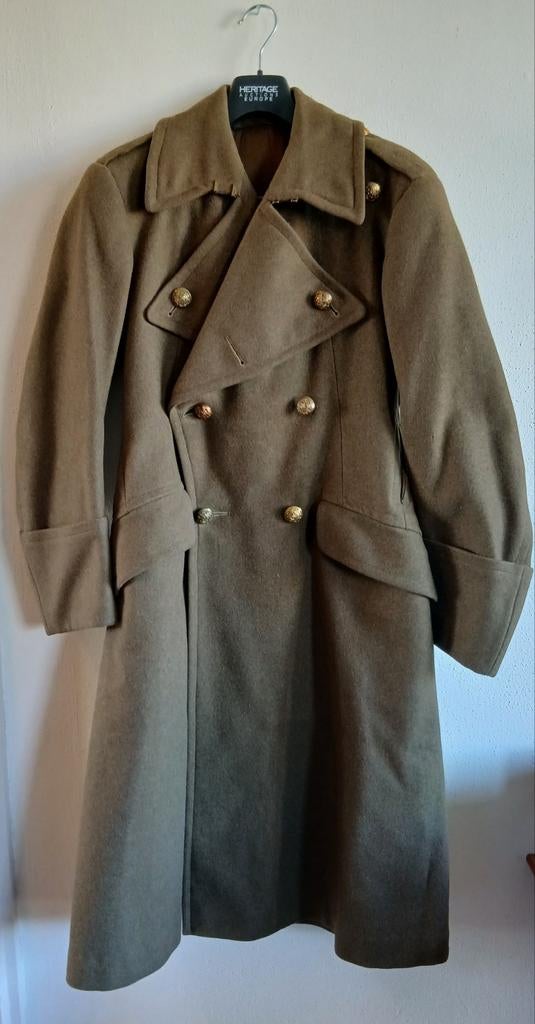 Britse Officers Greatcoat Welch Regiment Wo2, Ophalen of Verzenden, Engeland, Embleem of Badge