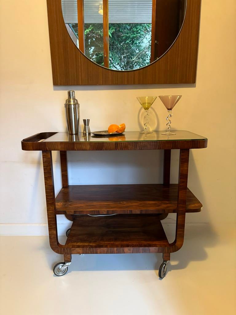 Art deco barcart, Ophalen of Verzenden, Gebruikt