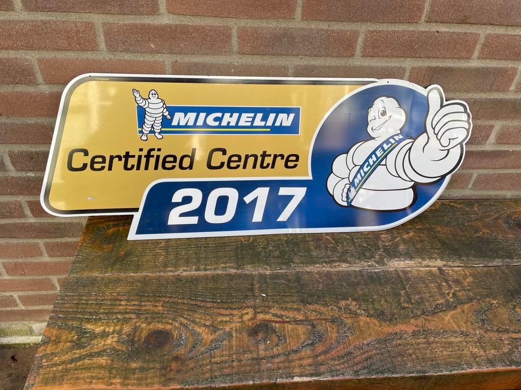 Michelin bord, Ophalen of Verzenden, Gebruikt, Reclamebord