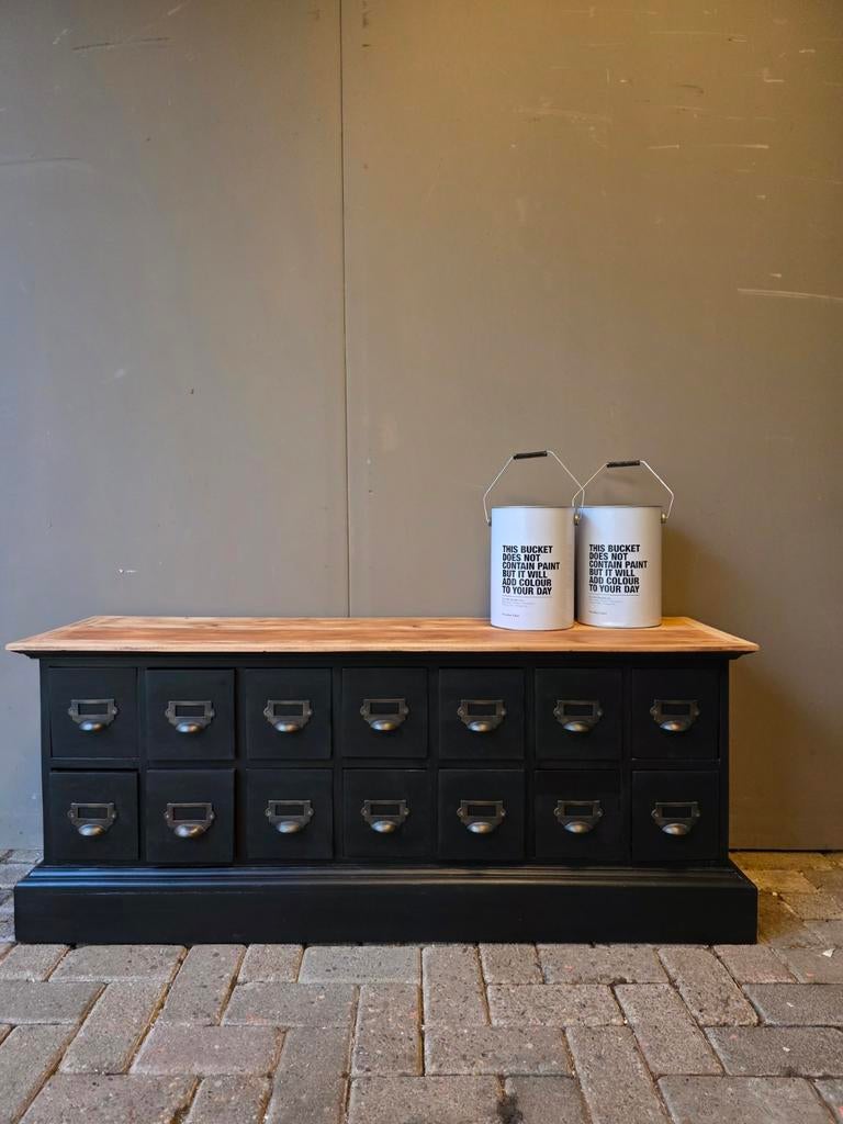 Stoere landelijke tv kast ladekast bezorgen mogelijk, Ophalen of Verzenden, 25 tot 50 cm, 100 tot 150 cm, Minder dan 100 cm