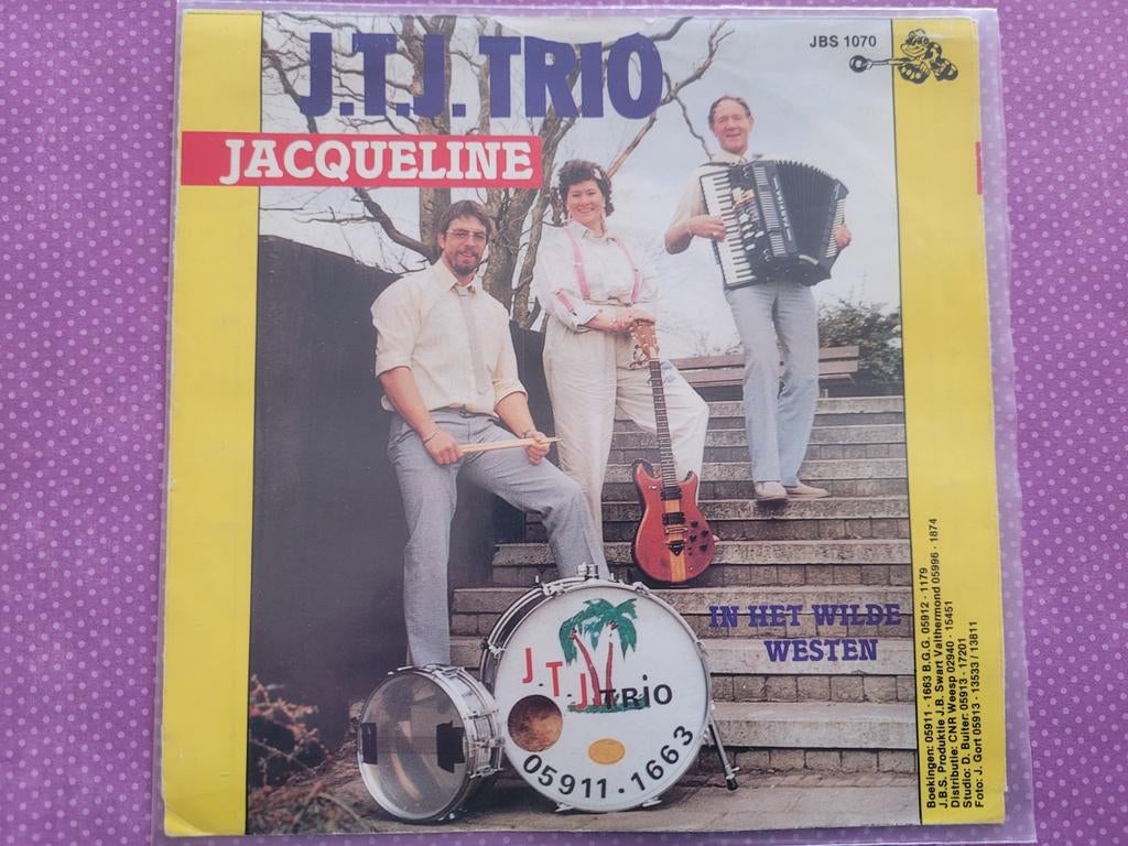 J.T.J Trio - Jacqueline- In het wilde westen., Ophalen, Zo goed als nieuw, Overige formaten, Levenslied of Smartlap