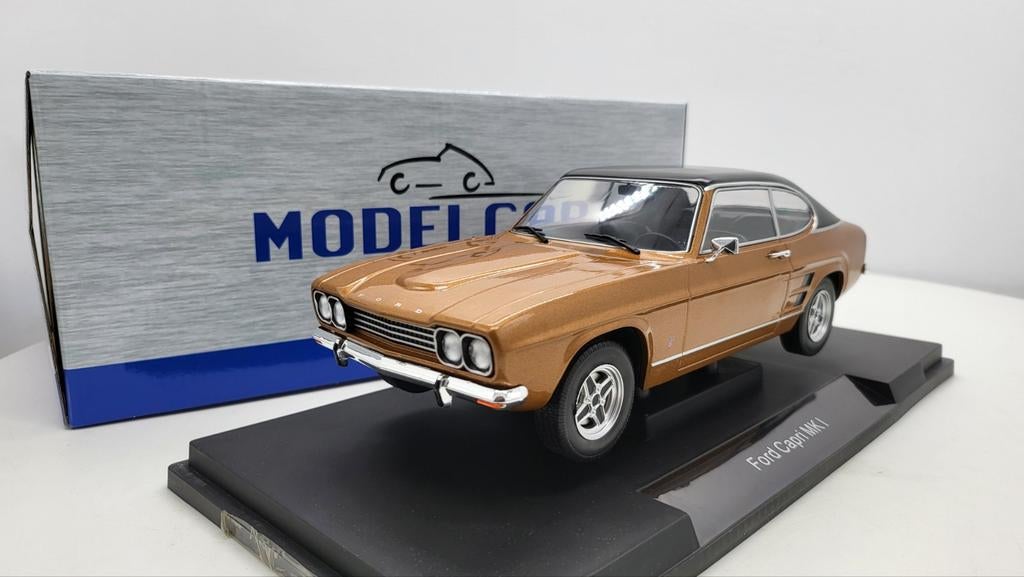 Ford Capri MK I GXL, bruin/zwart, 1973, Ophalen of Verzenden, Nieuw, Overige merken