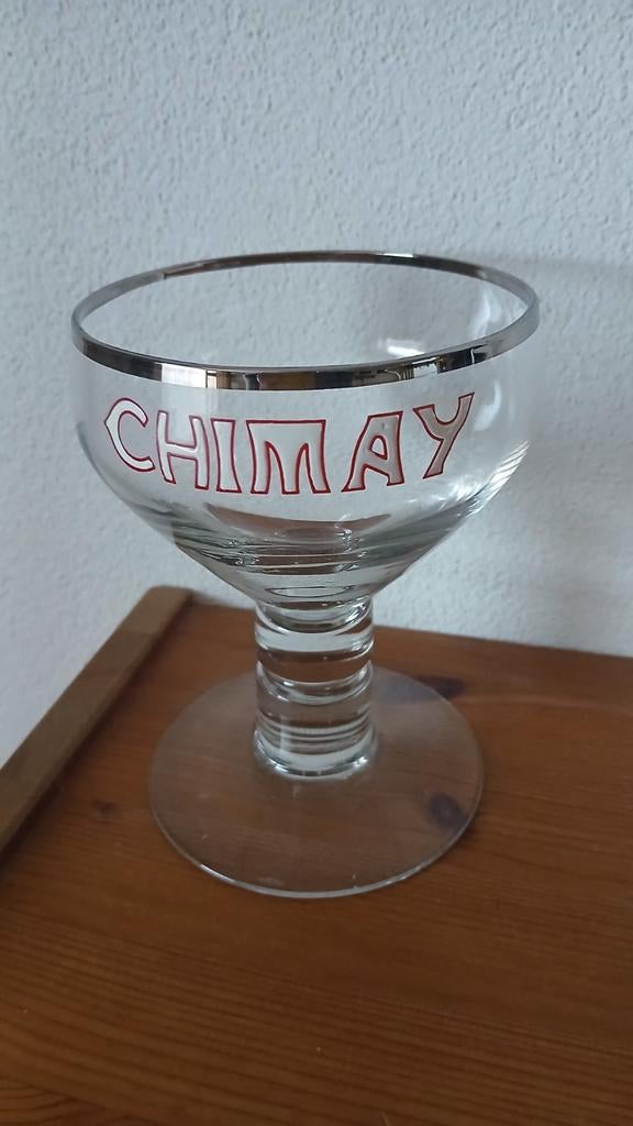 Chimay bierglas, Verzenden, Zo goed als nieuw, Glas of Glazen, Overige merken