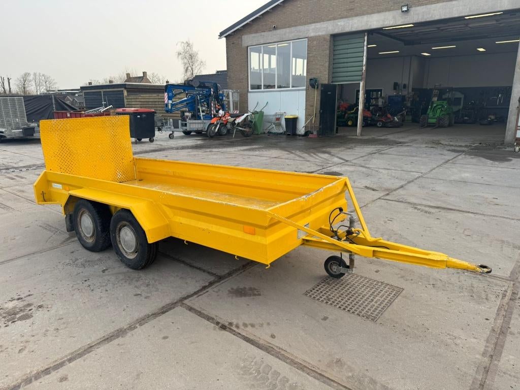 Oprijwagen landbouwwagen aanhanger mini kraan dieplader, Ophalen, Gebruikt