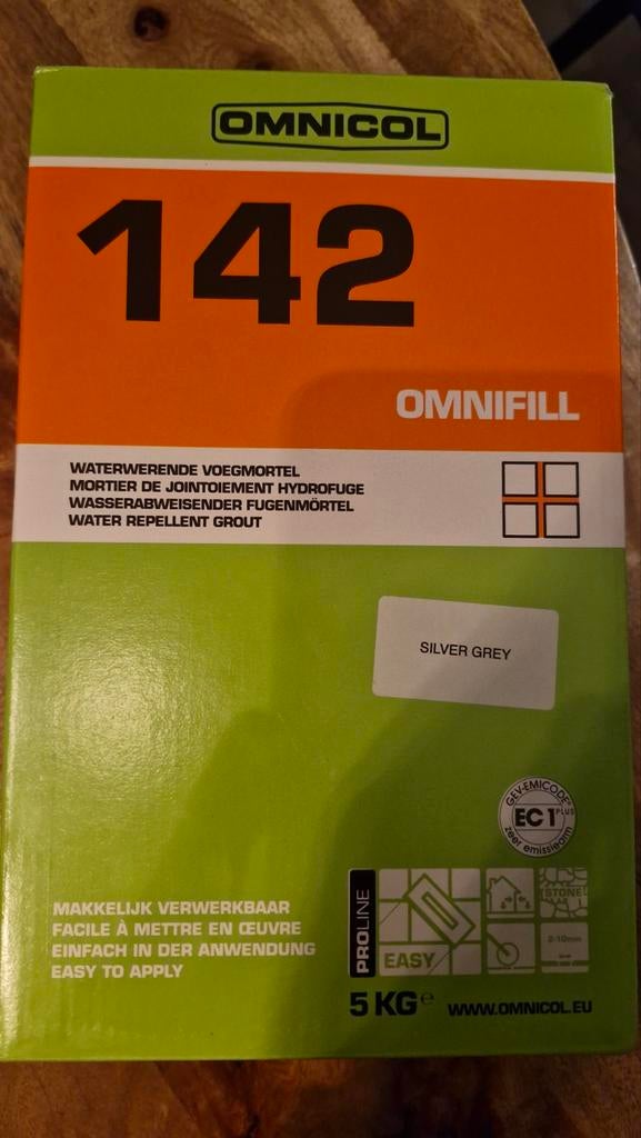 Omnicol 142 Waterwerende Voegmortel, 60 cm of meer, Nieuw, Ophalen of Verzenden, 10 m² of meer
