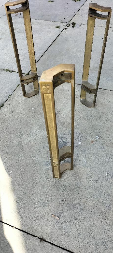 messing salontafel poten, Ophalen, 100 tot 150 cm, Vintage, 50 tot 100 cm