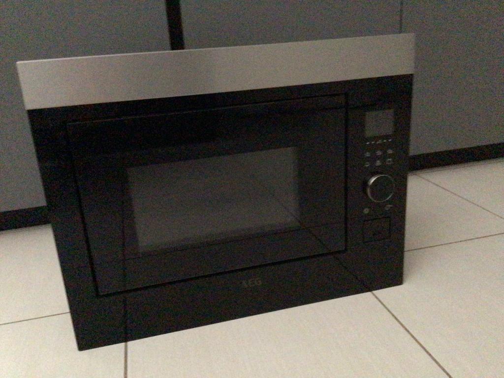 AEG combi grill magnetron, Witgoed en Apparatuur, Ophalen, Combimagnetron, Inbouw, Draaiplateau