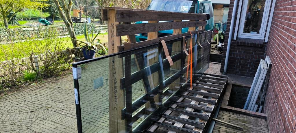 Houten glasbokken, Doe-het-zelf en Verbouw, Glas en Ramen, Ophalen of Verzenden, Minder dan 80 cm