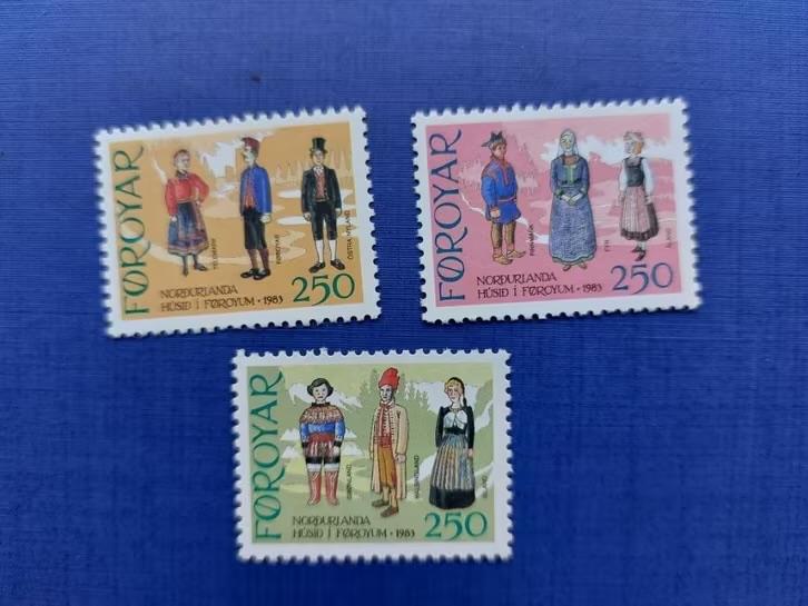Postzegel Faroer 1983 PF Serie Klederdracht 13-03, Ophalen of Verzenden, Denemarken, Postfris