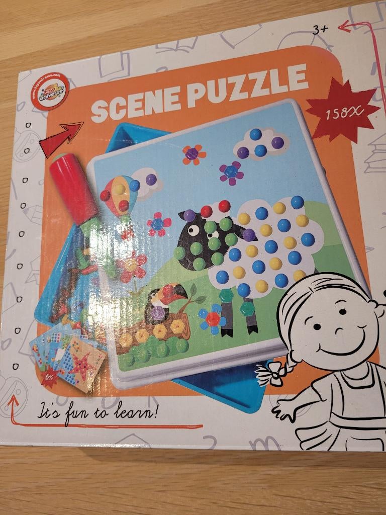 kleurpuzzel, Ophalen of Verzenden, Meer dan 50 stukjes, Zo goed als nieuw, 2 tot 4 jaar