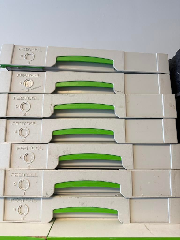 Festool Systainer lades met geleiders, Ophalen, Gebruikt