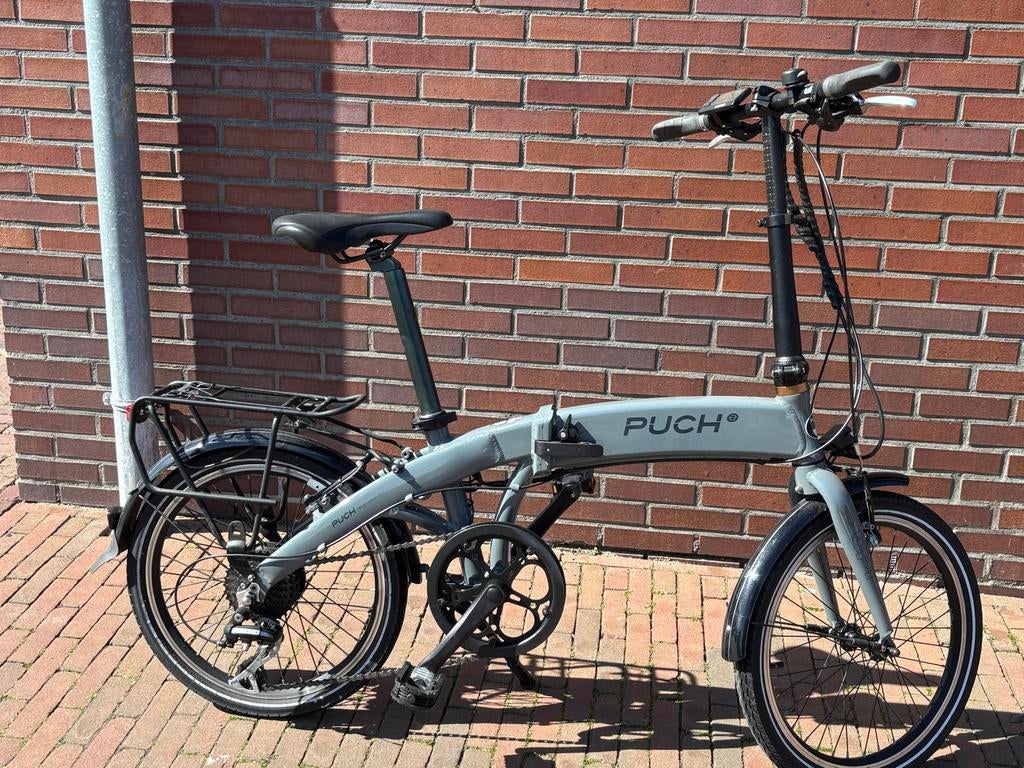 elektrische vouwfiets merk puch maar 1700 km gereden, 20 inch of meer, Versnellingen, Zo goed als nieuw, Totaal opvouwbaar
