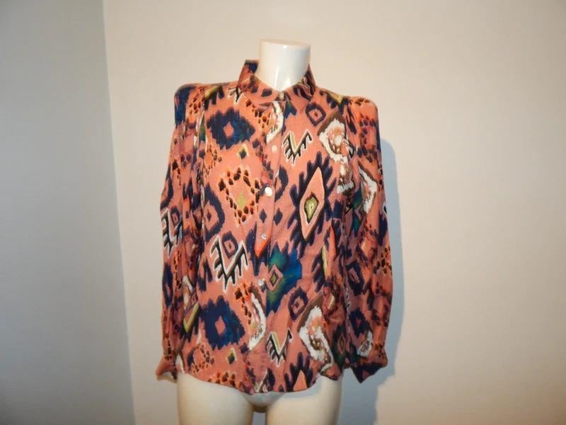 POM Amsterdam ibiza styl blouse kleurrijke print M, Maat 38/40 (M), Overige kleuren, Verzenden, Zo goed als nieuw
