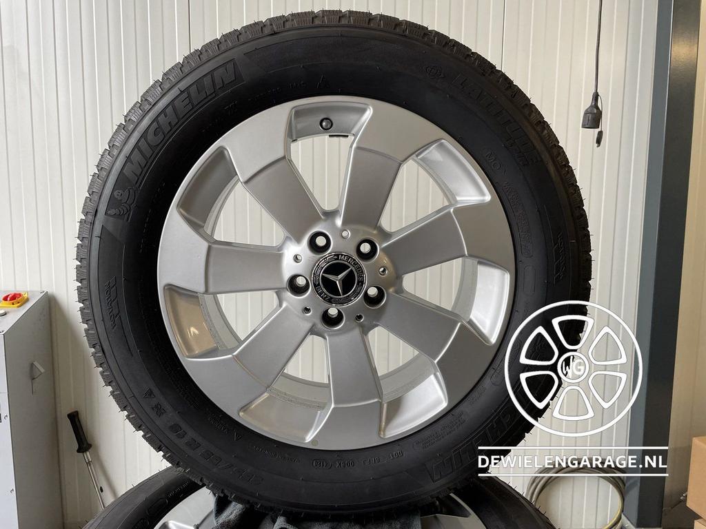 Mercedes GLE W166 Velgen + Winterbanden Michelin Winterset O, Gebruikt, -, -, Banden en Velgen
