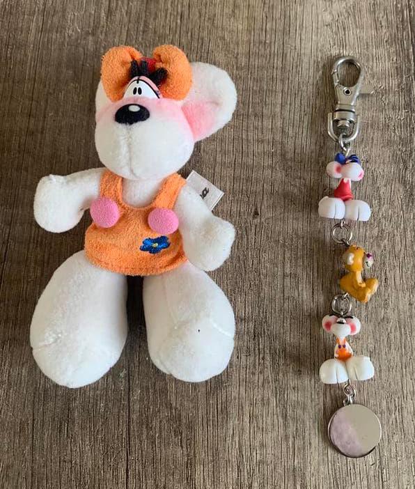 Diddl knuffel en sleutelhanger, Ophalen of Verzenden, Diddlina, Zo goed als nieuw, Overige typen